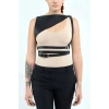 Sık Deri Seksi Göğüs Harness - Brf903