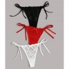 Haye Collection Kadın 3lü Dantelli Yandan Bağlamalı Seksi Tanga TG270054