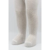 Tekli Zikzak Kabartma Penye Külotlu Çorap Bs50108 Ekru