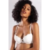 Haye Collection G.Colors Balconette Foam Push Up Bra, Ekru Konforlu ve Şık Sütyen