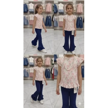 6-7-8 Yaş Kolyeli Full Likra Çocuk Takımı