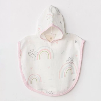 Ac24666 Müslin Have A Nice Day Bebek Panço Pink White