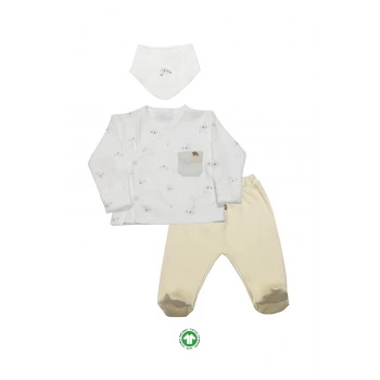 Bistyle 3lü Zıbın Takım Lıttle Koala 13109 Gri