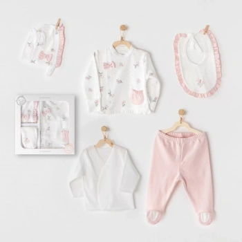 Fairy 5 Parça Yenidoğan Hastane Çıkışı Pink