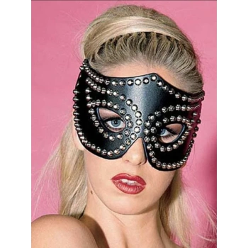 Fantazi Metalli Deri Seksi Parti Maskesi