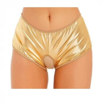 Fantezi Altın Özel Bölgeleri Açık Parlak Külot