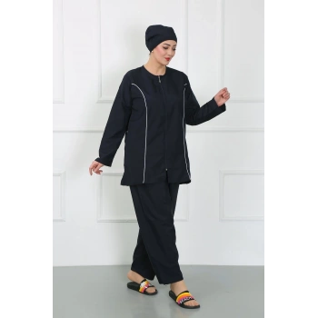 Giyim BÜYÜK BEDEN TESETTÜR BÜYÜK MAYO LACİVERT