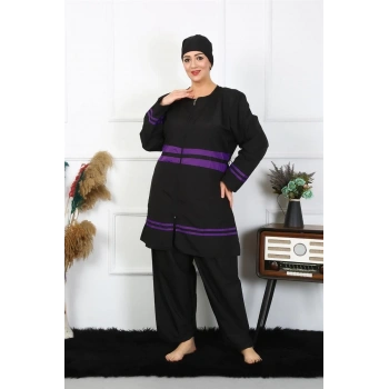 Giyim BÜYÜK BEDEN TESETTÜR MAYO SİYAH