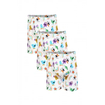 Giyim ERKEK ÇOCUK 3LÜ BEYAZ BOXER