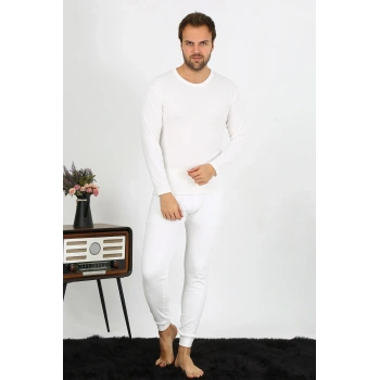 Giyim ERKEK PAMUK EKRU İÇLİK TAKIM