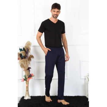 Giyim ERKEK PAMUK LACİVERT TEK ALT PİJAMA
