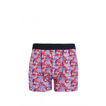 Giyim ERKEK PENYE LİKRALI DESENLİ BOXER KIRMIZI