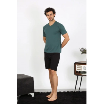 Giyim ERKEK PENYE PETROL RENGİ 3LÜ PİJAMA TAKIMI