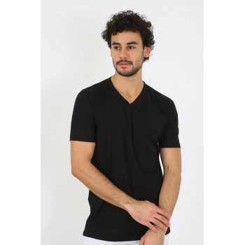 Giyim ERKEK V YAKA SİYAH PENYE ATLET