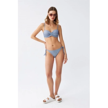 Giyim KADIN STRAPLEZ MAVİ BİKİNİ TAKIMI