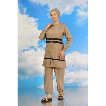 Giyim KADIN TAM TESETTÜR MAYO BEJ