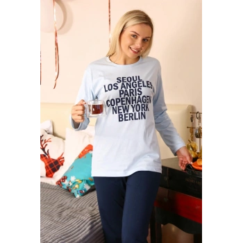 Giyim KADIN UZUN KOL PENYE PİJAMA TAKIM