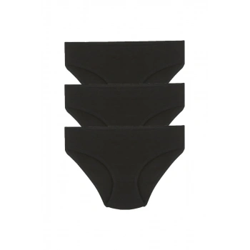 Giyim KIZ ÇOCUK 3LÜ SİYAH KÜLOT