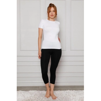 Giyim PENYE LİKRALI DİZ ALTI TAYT SİYAH