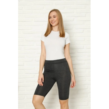 Giyim PENYE LİKRALI DİZ ÜSTÜ ANTRASİT