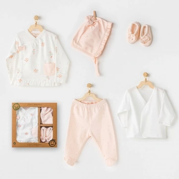 Hiding Rabbits 5 Parça Yenidoğan Hastane Çıkışı Salmon