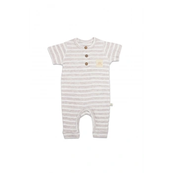 Line Colors Yarım Kol Patiksiz Tulum 15126 Bej