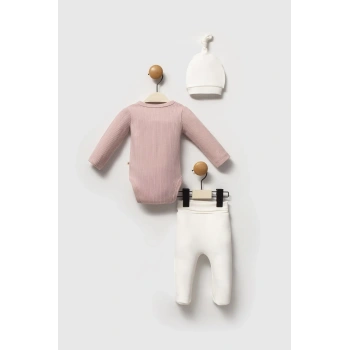 Moi Noi Şapkalı Badi Pantolon Takım Mnb5346 Mürdüm