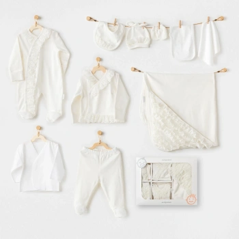 Newborn Chic Girl 10lu Hastane Çıkışı Ekru