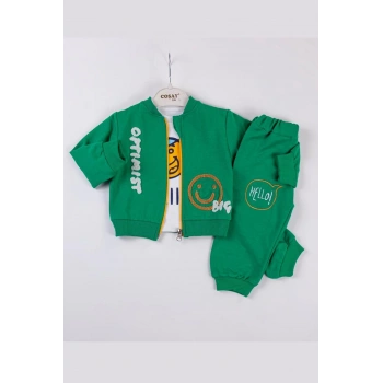 Optimist Nakışlı Erkek Bebek Takım