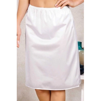 Polyamid Diz Altı Uzun Etek Jüpon