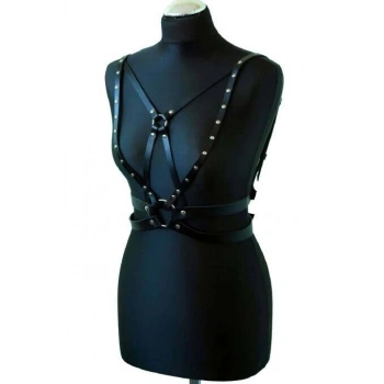 Seksi Deri Göğüs Harness - Brf909