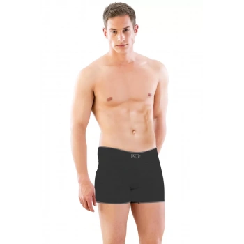 Siyah  2108 Seamless Uzun Erkek Boxer