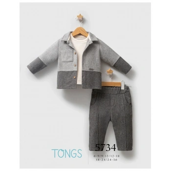 Tongs Baby Customary 3lü Takım 5734 Gri