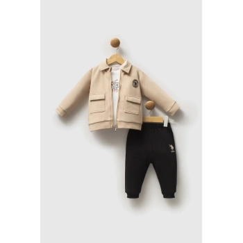 U.s. Polo Assn 3lü Takım Usb2549 Bej