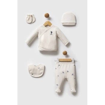 U.s. Polo Assn Hastane Çıkışı 5’li Set Usb2603 Ekru