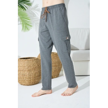 1030 Erkek  Yan Cepli Tek Pantolon Eşofman Altı