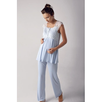 13200 Bayan Kısa Kol Lohusa Pijama Takımı