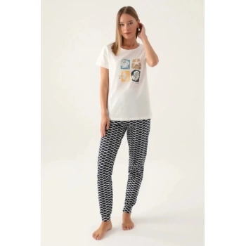 Arnetta 2871-s  Kadın Kısa Kol Pijama Takımı