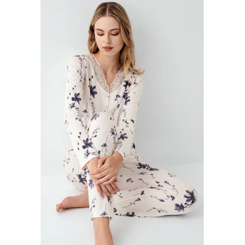 Arnetta 3410-s Kadın Uzun Kol Pijama Takım