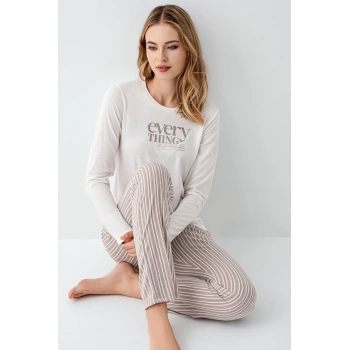 Arnetta 3424-s Kadın Uzun Kol Pijama Takım