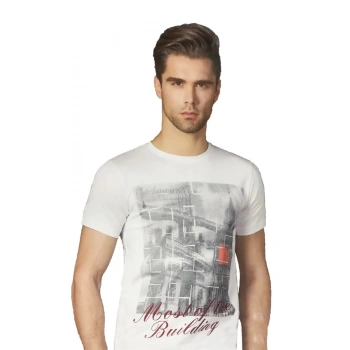 Berrak Erkek  Köprü Baskılı T-shirt 1047