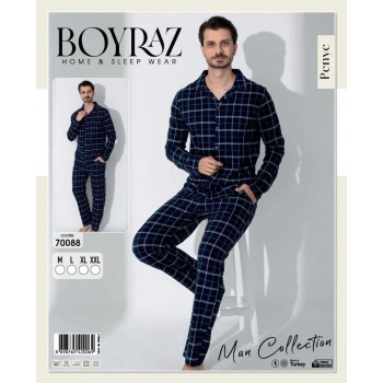 Boyraz 70088 Erkek Uzun Kol Penye Pijama Takımı