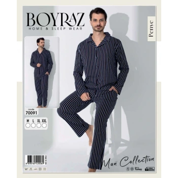 Boyraz 70091 Erkek Uzun Kol Penye Pijama Takımı