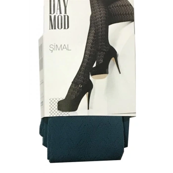 Daymod Kadın Şimal Micro File Desenli Külotlu Çorap