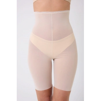 Freshness 0007 Lazer Kesim Tül Yüksek Bel Şort Korse