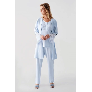 Freshness 322 Kadın Sabahlıklı Pijama Takımı