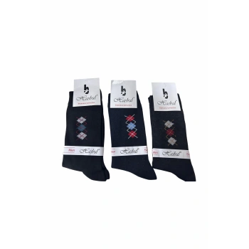 Hasbal Erkek Çorap Baklava Dilimi Desenli 12 Adet