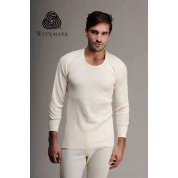 Hasyün 1002 %100 Yün Erkek  Uzun Kol Fanila