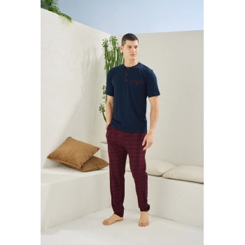 Kocabey 2118 Midi Yaka Pijama Takım