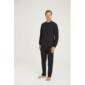 Kocabey 6014 Erkek Triko Yaka Pijama Takım